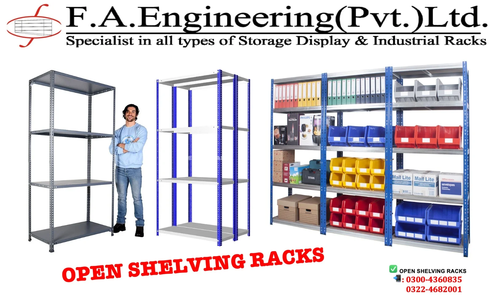 open shelf racks